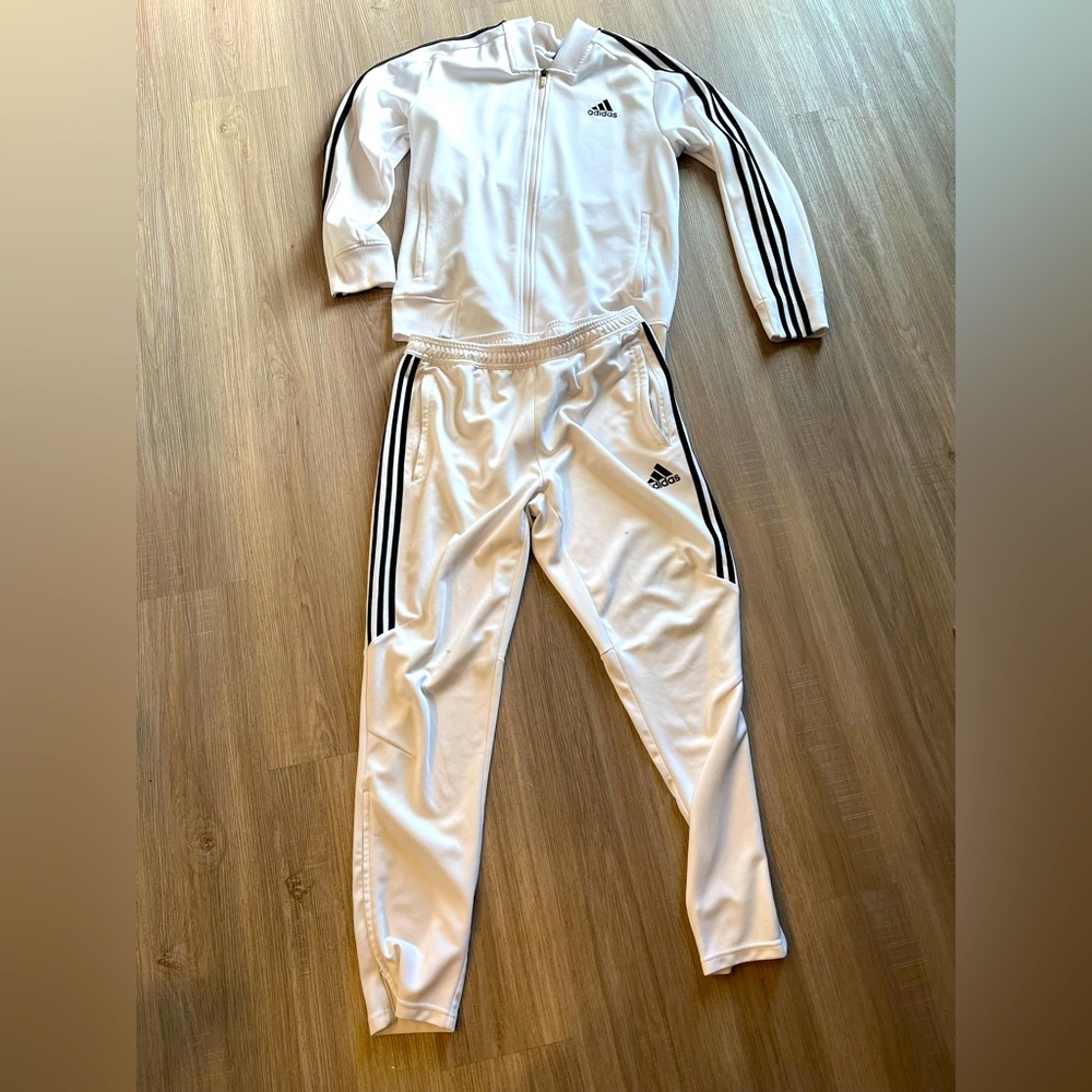 Adidas Men’s White Track Suit